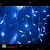 Гирлянда Бахрома 4.8х0.6 м., 160 LED, синий, с мерцанием, белый резиновый провод (Каучук), с защитным колпачком. 11-1959