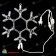 Снежинка светодиодная с мерцанием. 40 см дюралайт, Синий. 03-3769