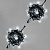Гирлянда Нить 10 м., 100 LED, холодный белый, с мерцанием, черный резиновый провод (Каучук), с защитным колпачком. G16-1114