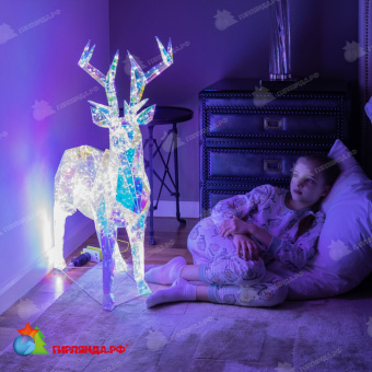 Светильник декоративный «Олень». 500 LED. Белый свет. Цвет корпуса радужный. 10-3850