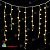Гирлянда Бахрома, 3,2х0.9 м., 168 LED, теплый белый, с мерцанием, белый резиновый провод (Каучук), 220В. 04-3636