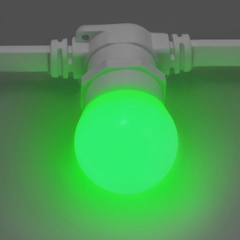 Светодиодная лампа для белт-лайт, d=45 мм., E27, 2Вт, зеленый. 16-1165
