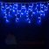 Гирлянда Бахрома, 3х0.5 м., 112 LED, синий, с мерцанием, белый ПВХ провод с защитным колпачком. 07-3477