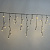 Гирлянда Бахрома, 3,1х0.5м., 120 LED, Теплый Белый, без мерцания, черный резиновый провод 2,3мм (Каучук), с защитным колпачком, 220В. IP 65. 04-5282