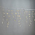 Гирлянда Бахрома, 3,1х0.5м., 120 LED, Теплый Белый, без мерцания, белый резиновый провод 2,3мм (Каучук), с защитным колпачком, 220В. IP 65. 04-5286