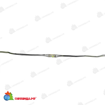 Гирлянда светодиодная "Роса", 20м. 200 LED. Белый свет. Провод зеленый. 10-3813