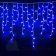 Гирлянда Бахрома, 3х0.9 м., 144 LED, синий, с мерцанием, белый ПВХ провод с защитным колпачком. 07-3519