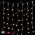 Гирлянда светодиодный занавес 2x3 м., 600 LED, Экстра Тепло-Белый, без мерцания, черный провод (пвх). 04-4385
