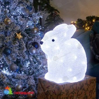 Светодиодная фигура «Кролик», 32 LED, 27x14x24 см. 10-3701.