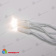 Гирлянда светодиодный занавес 3х2 м., 240 LED, теплый белый, с мерцанием, белый резиновый провод (Каучук), с защитным колпачком. 10-3724.