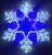 Светодиодная фигура «Снежинка» из дюралайта, диаметр 0,8 м., холодный белый-синий. 13-1470