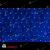 Светодиодная сетка, 2х2м., 288 LED, синий, без мерцания, черный провод (пвх). 11-2010