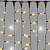 Гирлянда светодиодный занавес, 2х3м., 600 LED, теплый белый, с мерцанием, черный резиновый провод, с защитным колпачком. G16-1137