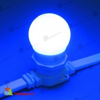 Светодиодная лампа для белт-лайт, d=45 мм., E27, 2Вт, синий. 06-3145