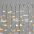 Гирлянда светодиодный занавес, 2х6м., 1000 LED, теплый белый, с мерцанием, белый резиновый провод, с защитным колпачком. G16-1141