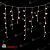 Гирлянда Бахрома 3,1x0,5м., 150 LED, Экстра Теплый Белый, с мерцанием, прозрачный провод (ПВХ). 04-4260