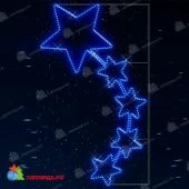 Светодиодная консоль Звезды, 0.65x1.5, 220В, синий. 07-3610