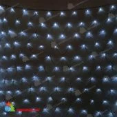 Светодиодная сетка, 2х3м., 384 LED, Белый, черный провод (пвх). 04-4426