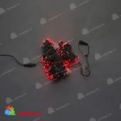 Гирлянда Нить, 21м., 210 LED, красный, без мерцания, темно-зеленый провод (пвх), с защитным колпачком.11-1652