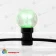 Белт лайт, 10м., 30 ламп x 6 LED, зеленый, без мерцания, черный ПВХ провод. 14-1606