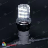 Светодиодная лампа для белт-лайт Строб-лампа, d=40 мм., E27, 2Вт, холодный белый. 07-3564