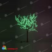 Светодиодное дерево Вишня высота 1.9 м., диаметр 1.5 м., 972 LED, без мерцания, зеленый. 11-1007