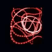 Светодиодный дюралайт LED, 2-х проводной, красный, без мерцания, кратность резки 0,5 метр, диаметр 13 мм, 24В, 100 м. 07-3259