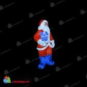 Акриловая светодиодная фигура «Дед Мороз» 185x105 см, холодный белый. 11-1249