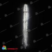 Светодиодные Дреды 2.4 м. 1120 LED, холодный белый, с мерцанием, белые ветки. 07-3222