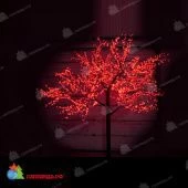 Светодиодное дерево Вишня высота 3.6 м., красный, постоянное свечение. 11-1181