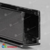 Профиль алюминиевый черный для двухстороннего гибкого неона сечением 8х16мм, 2 м. 06-3291