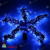 Гирлянда на деревья, спайдер, 5х20м, 100м, 1000 LED, 24B, синий, чейзинг, черный провод. 13-1401