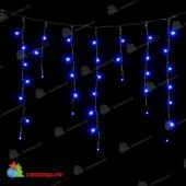 Гирлянда Бахрома 3,1x0,5м., 150 LED, Синий, без мерцания, черный провод (ПВХ). 04-4255